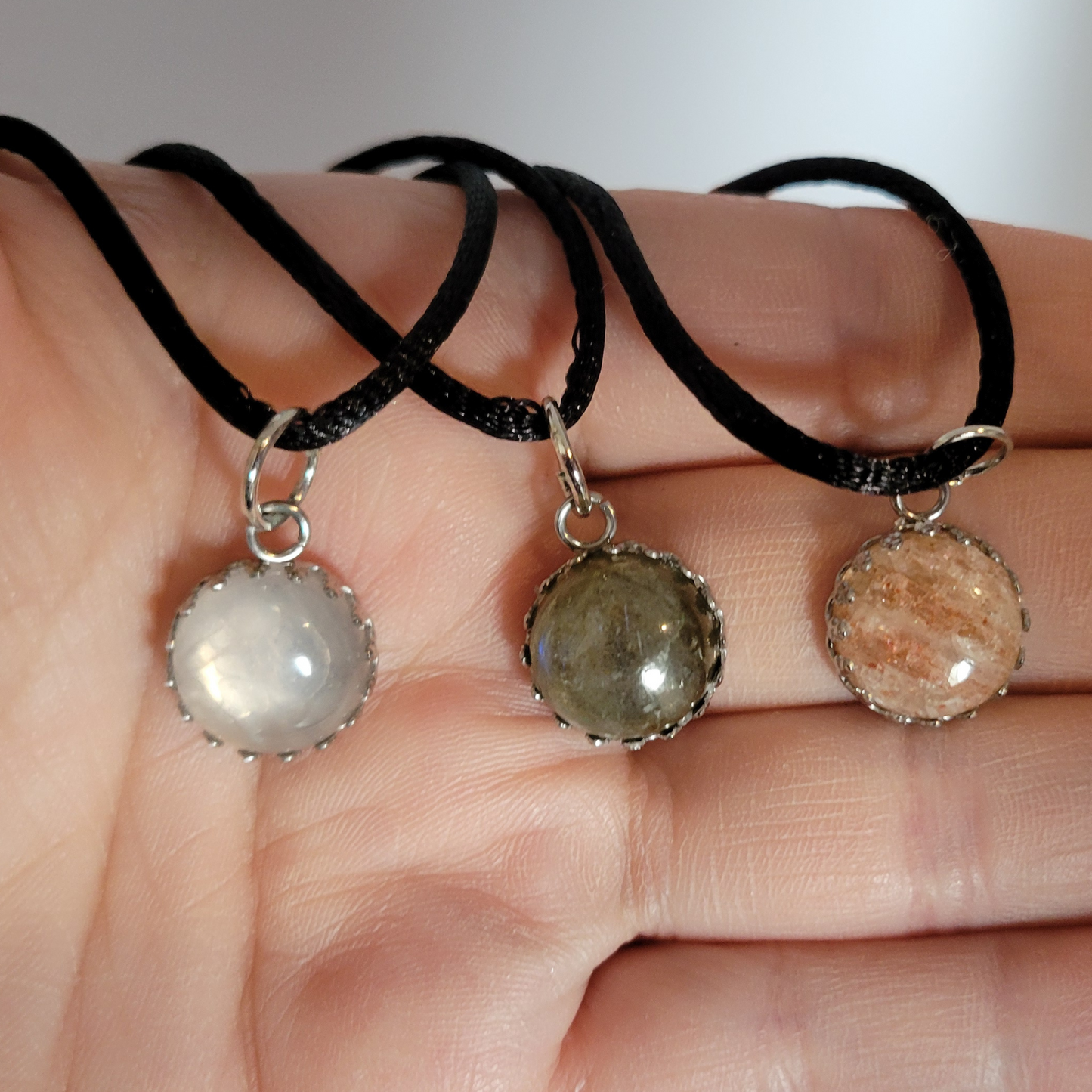 Mini Round Crystal Pendant