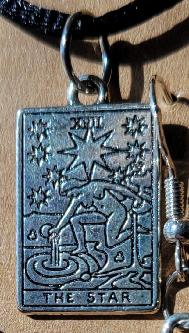 Tarot charm necklace
