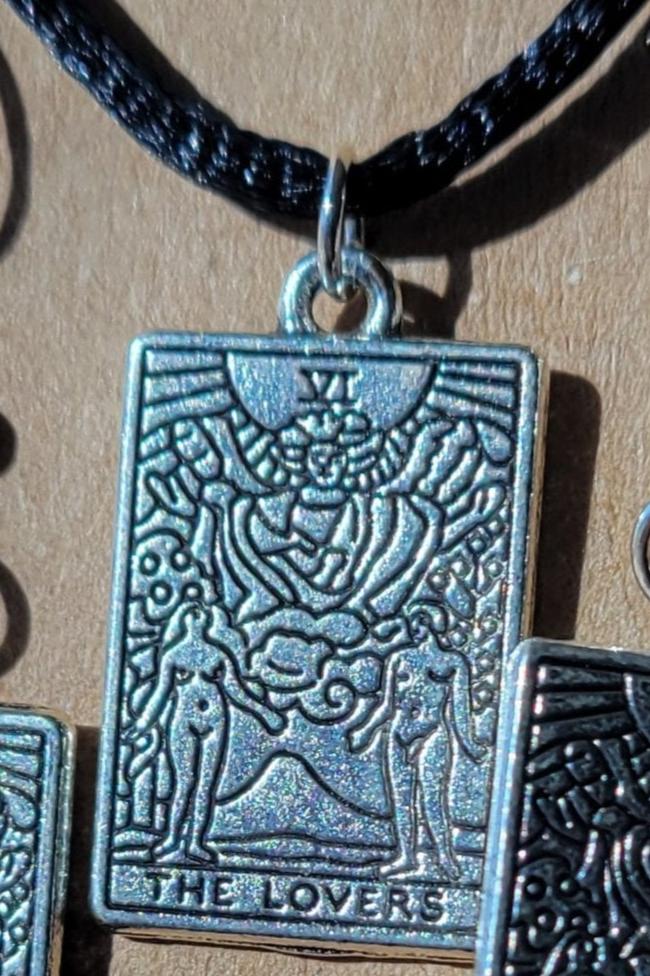 Tarot charm necklace