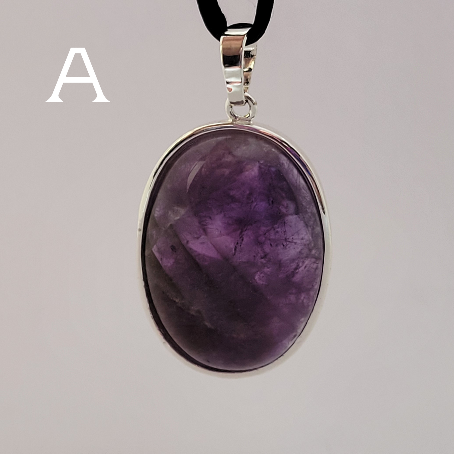 Oval Amethyst Pendant