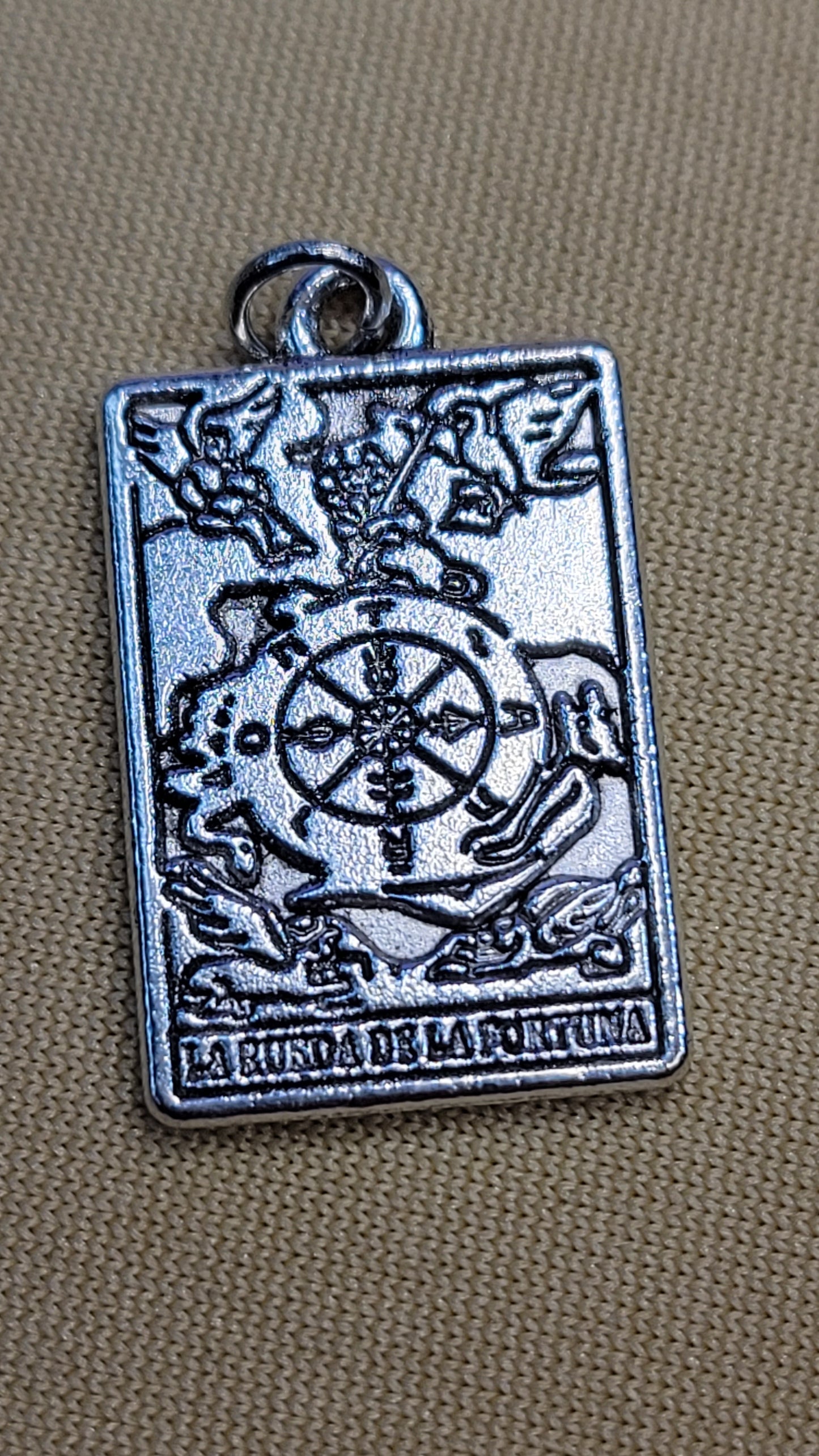 Tarot charm necklace