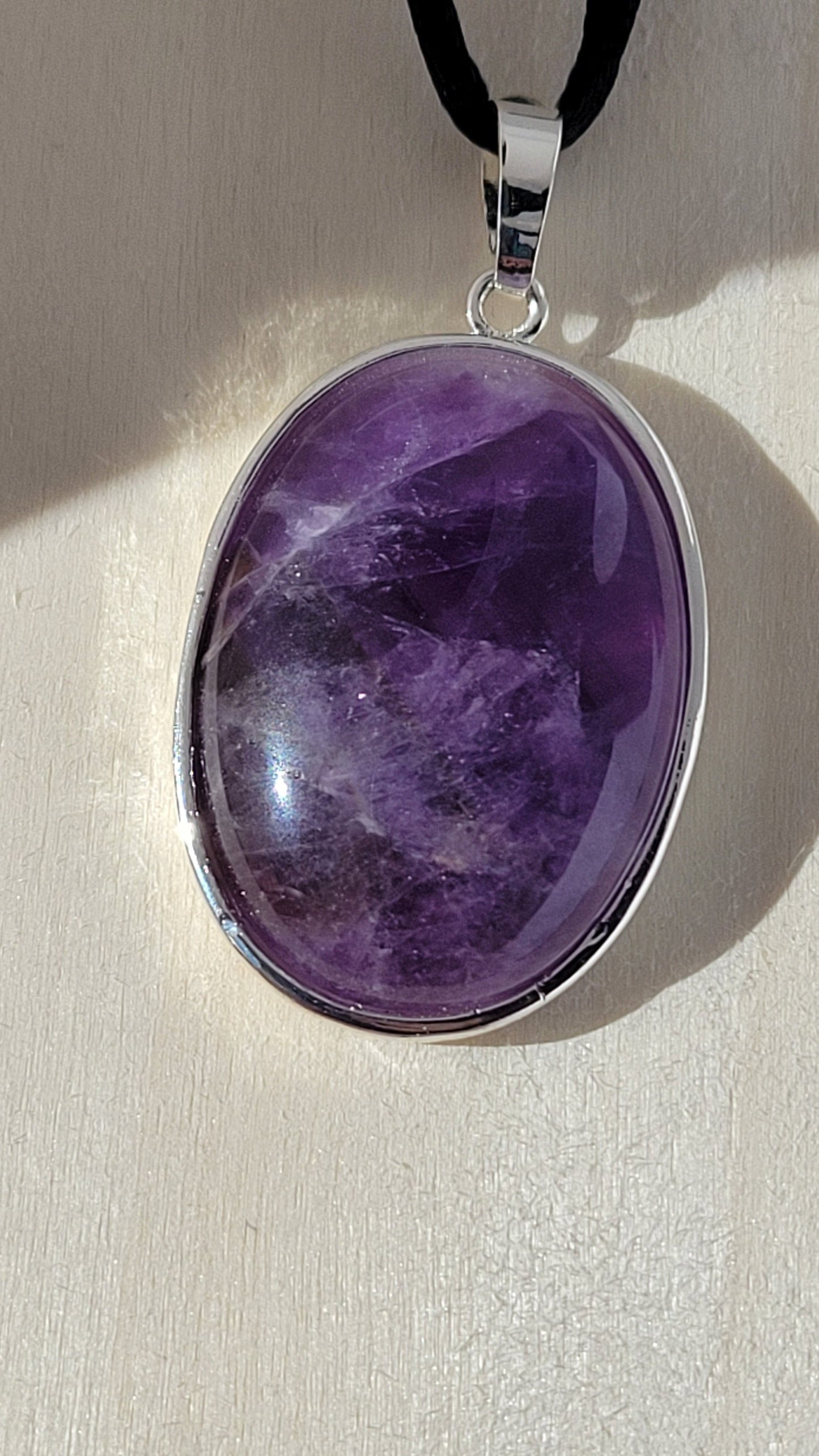 Amethyst pendant necklace