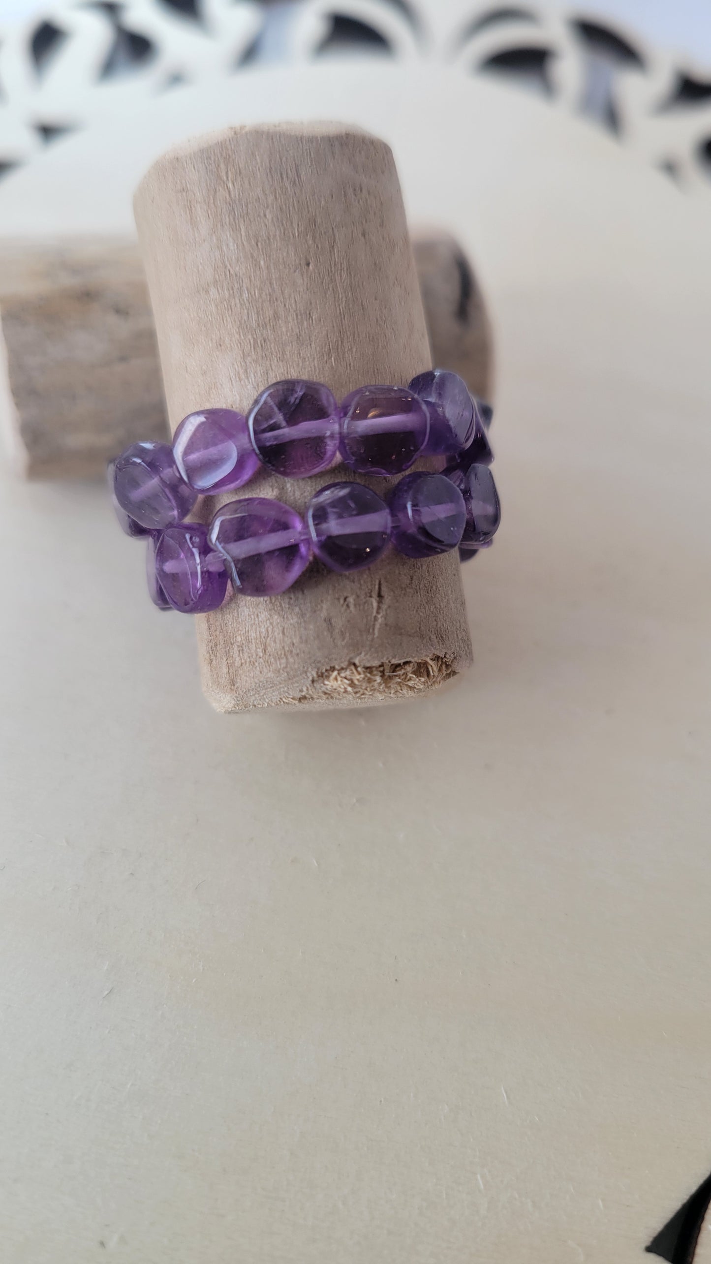 Crystal bead rings, elastic