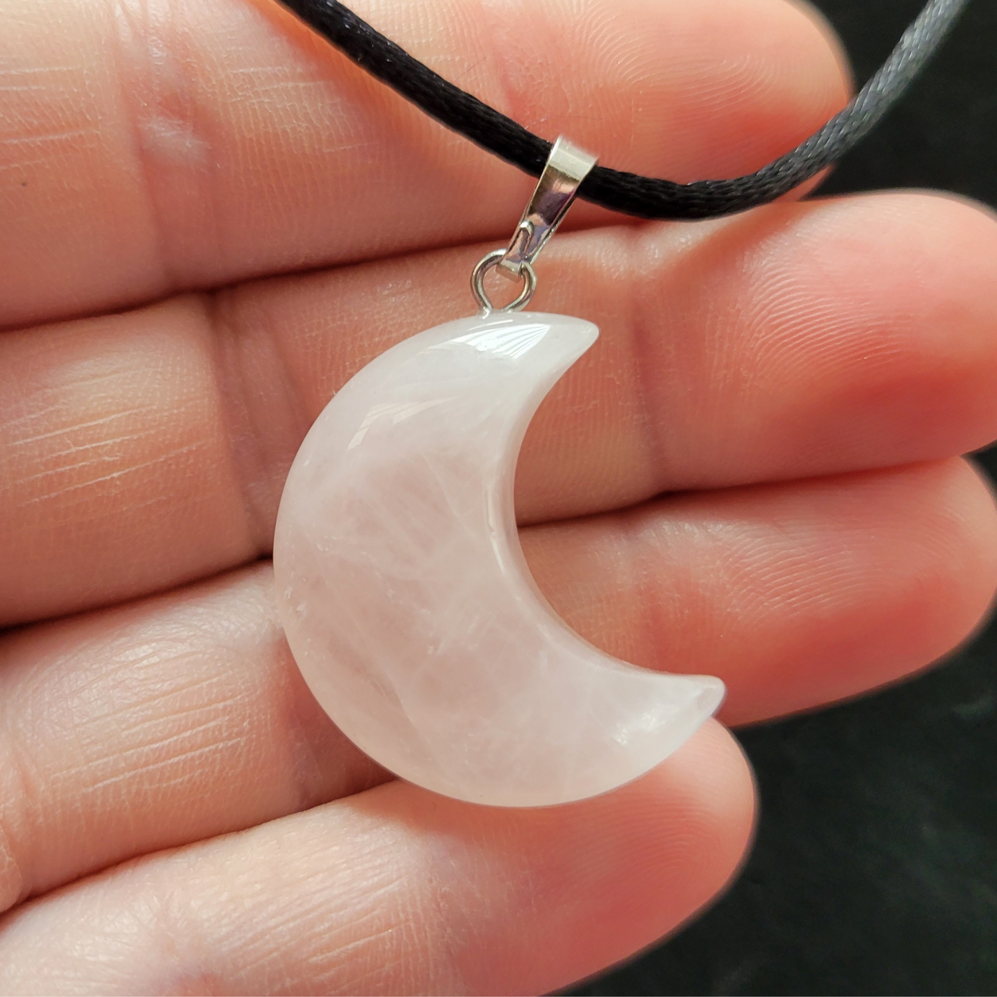 🌙 Crescent Moon Amethyst Necklace