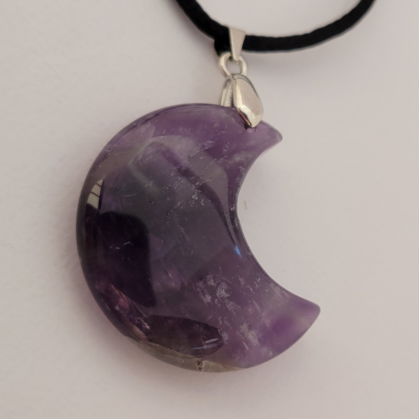 🌙 Crescent Moon Amethyst Necklace