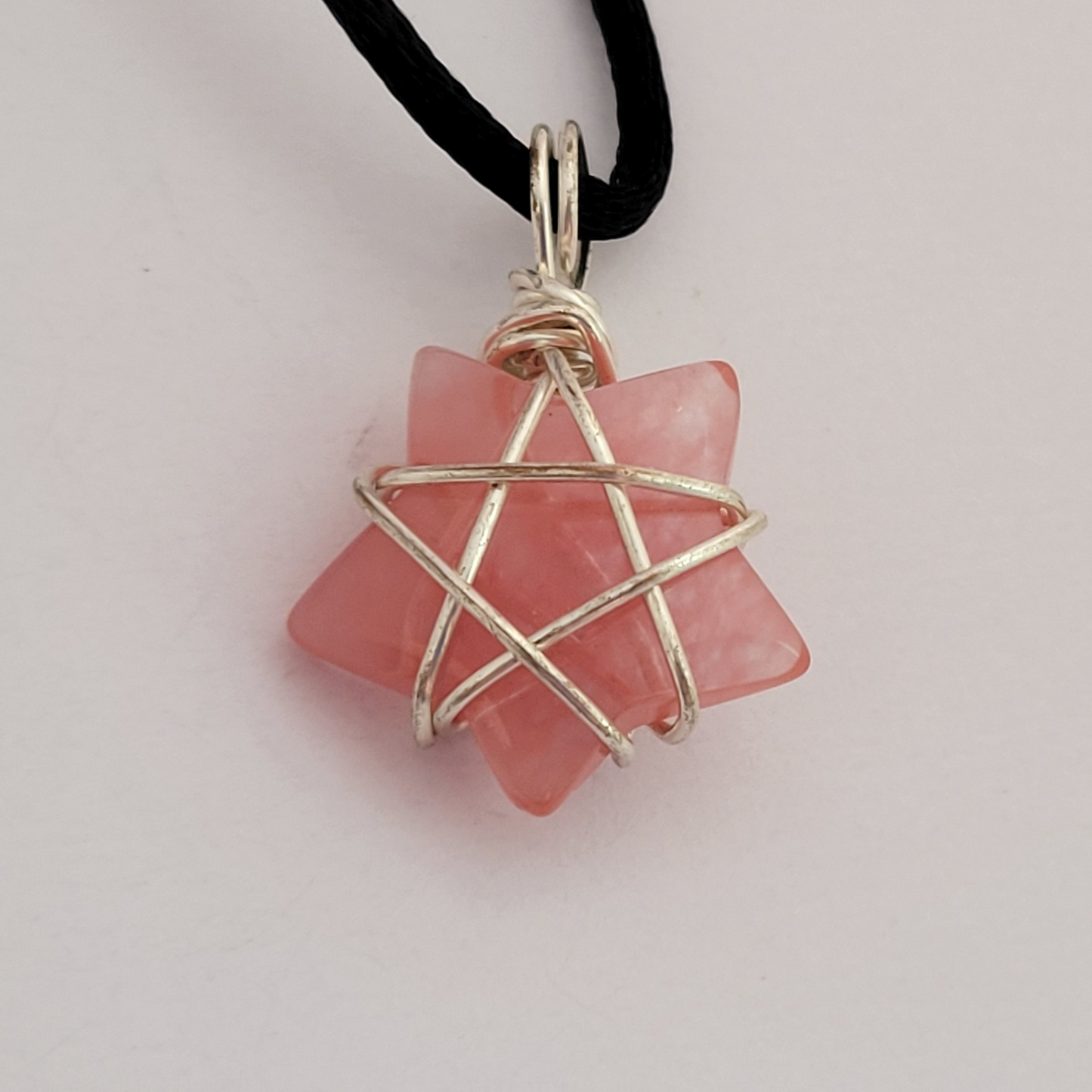 Wire-Wrapped Crystal Star Necklace