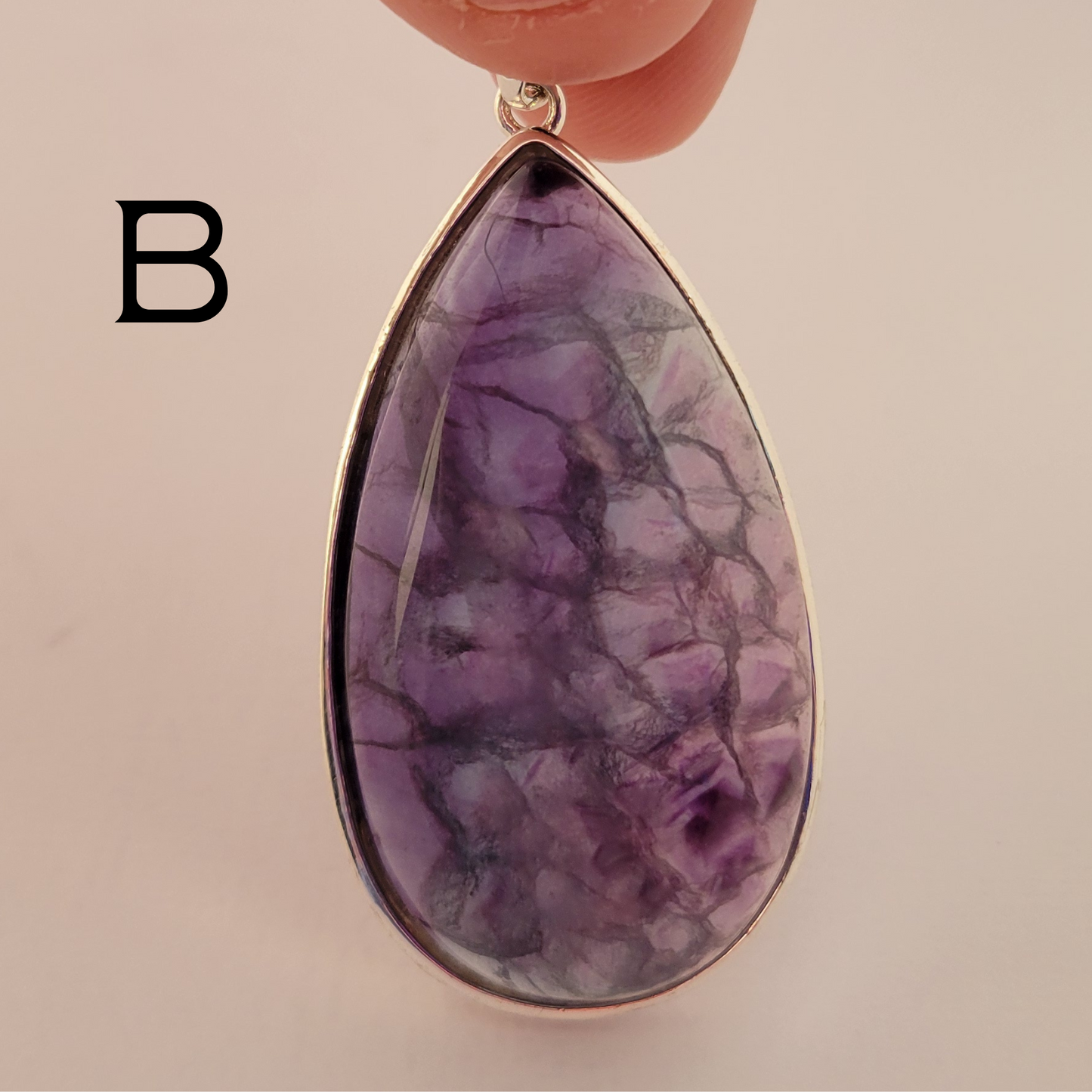 Teardrop Rainbow Fluorite Necklace