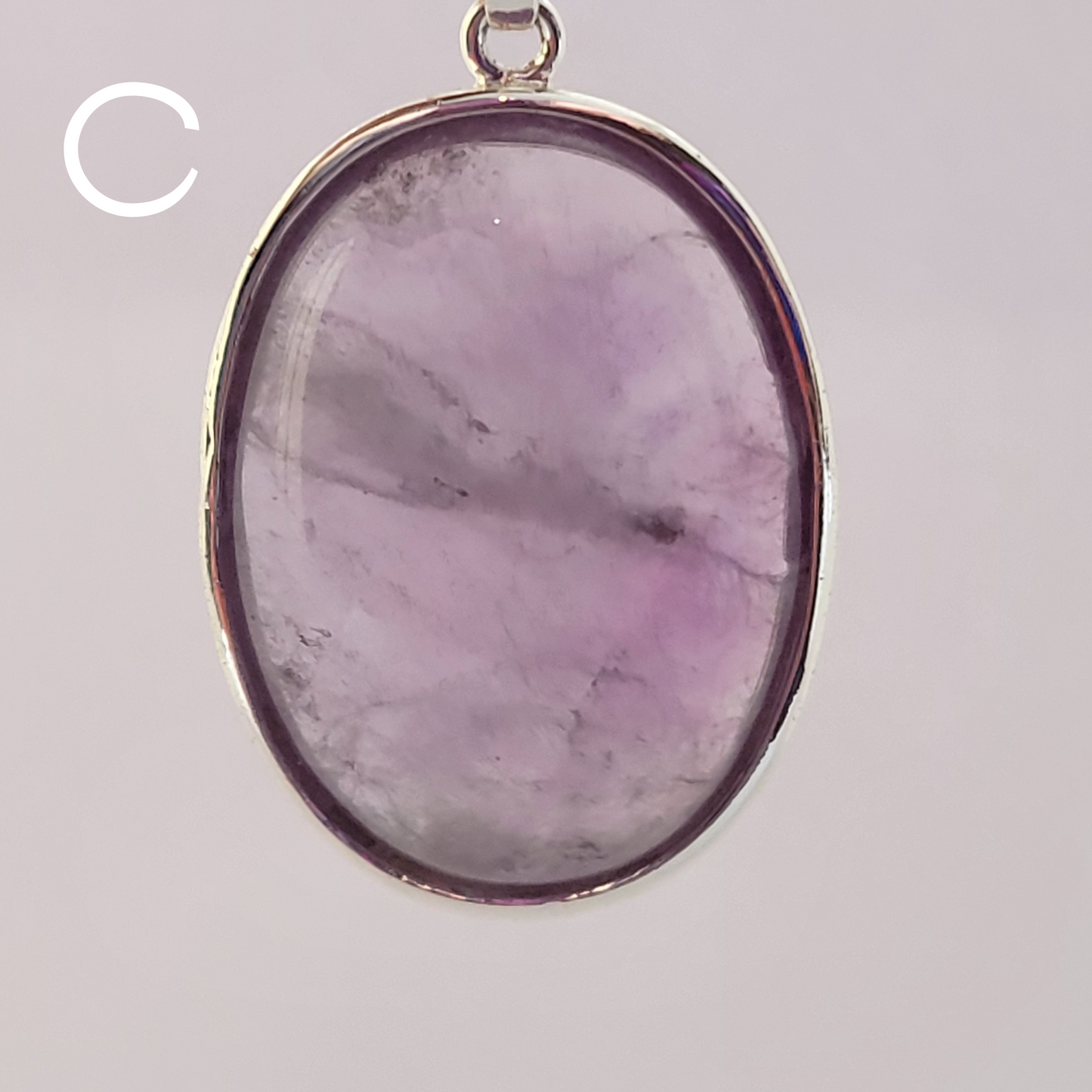 Oval Amethyst Pendant