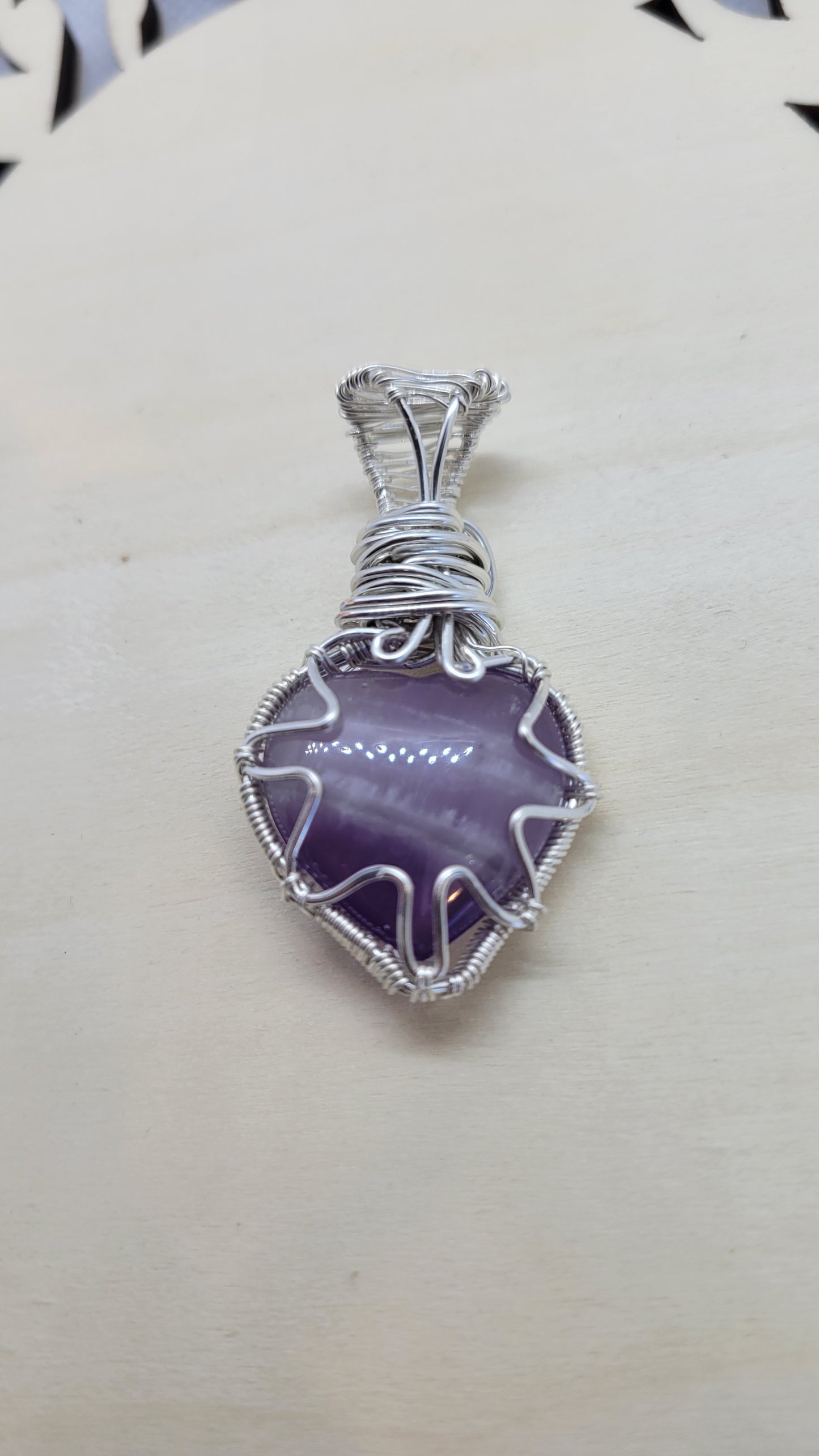 Amethyst heart necklace