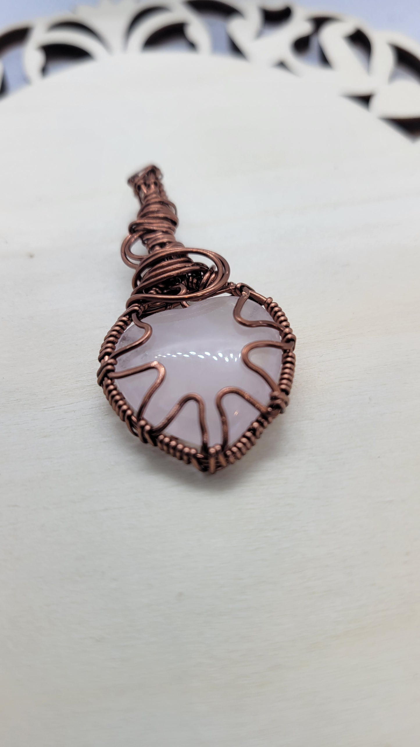 Rose quartz necklace