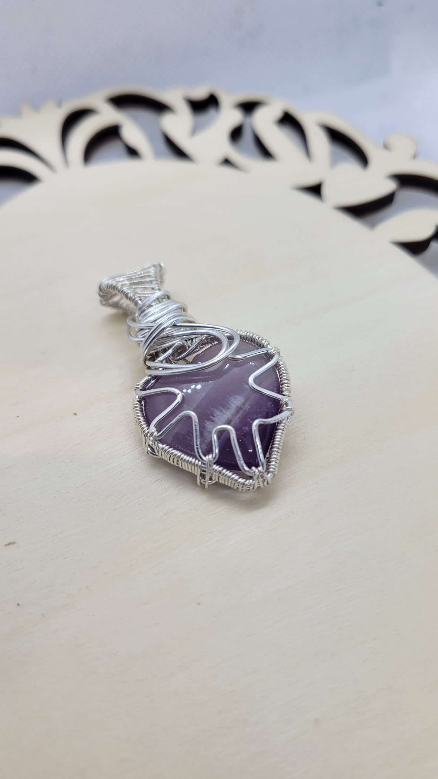 Amethyst heart necklace