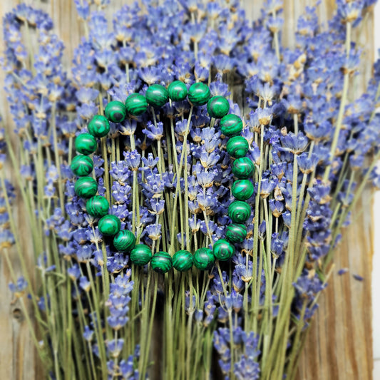 Malachite Bead Bracelet