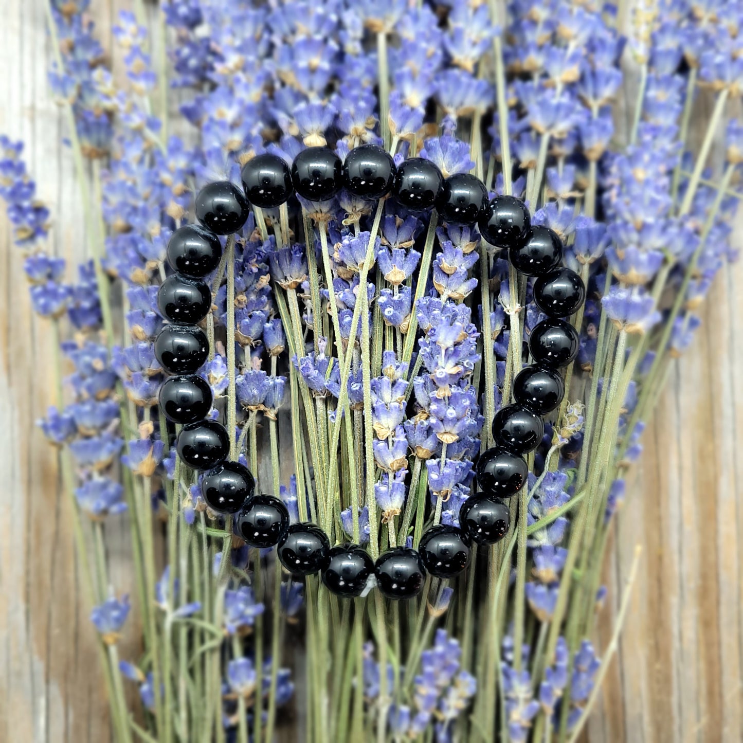 Black Onyx Bead Bracelet