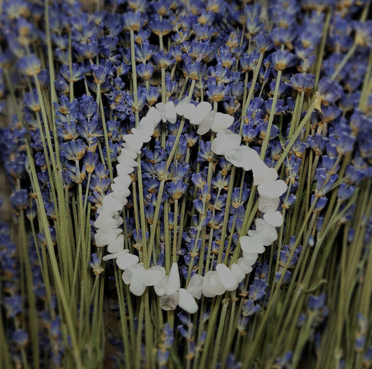 Snow Rose Quartz Chip Bracelet