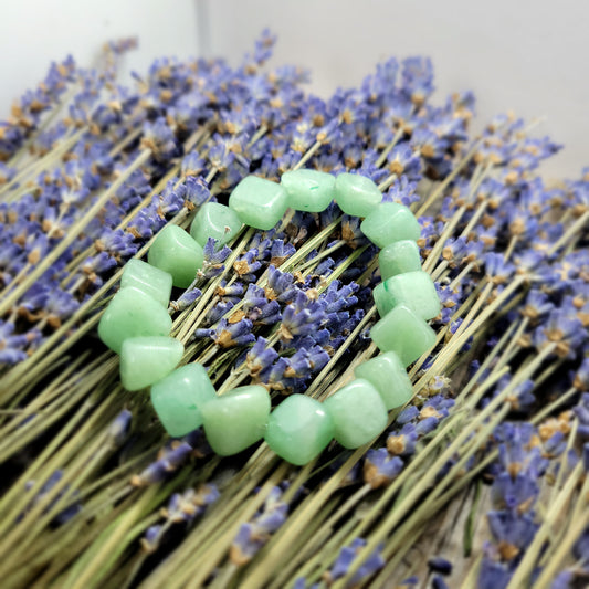 Green Aventurine Chip Bracelet