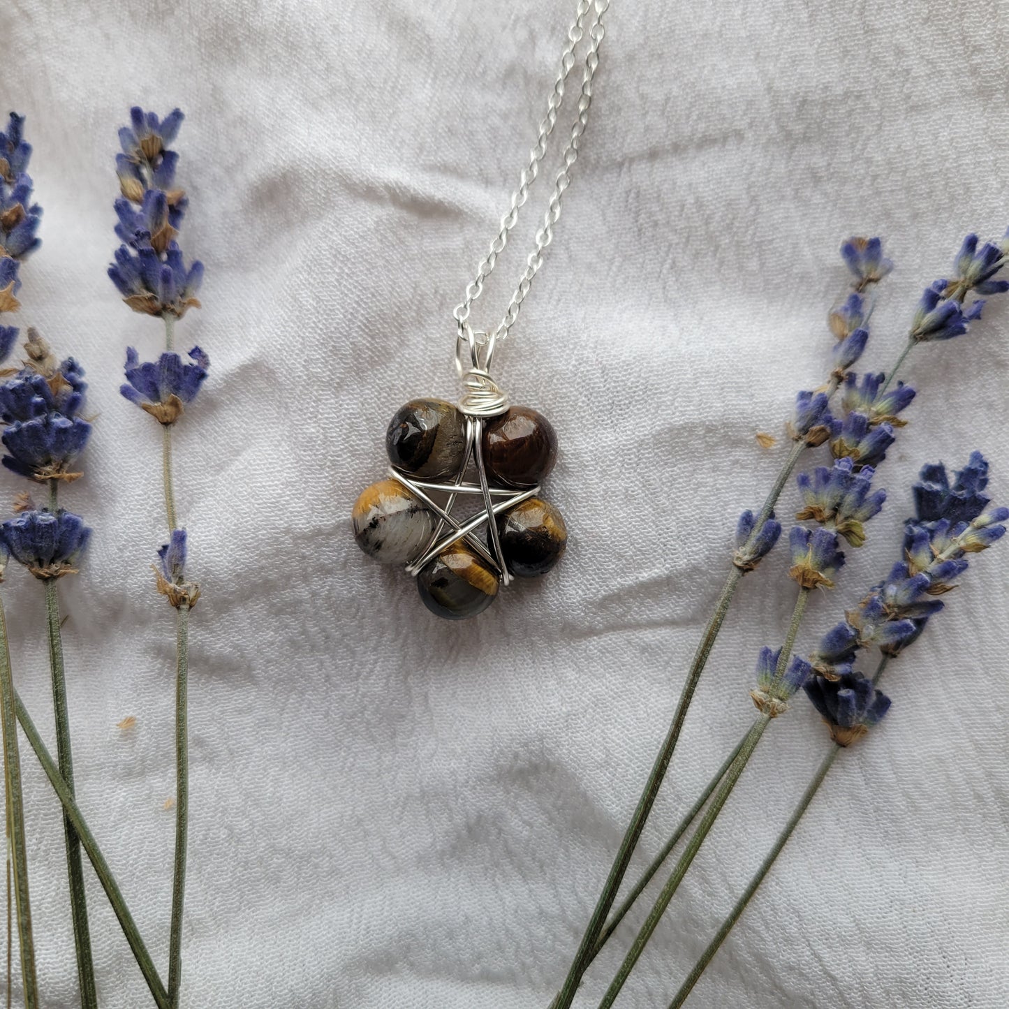 Tigers eye bead necklace