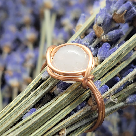 Quartz Bead Ring