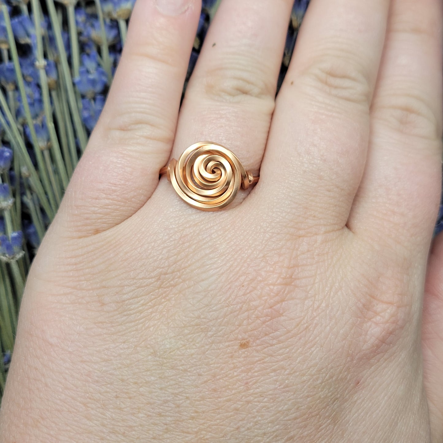 Copper Spiral Ring